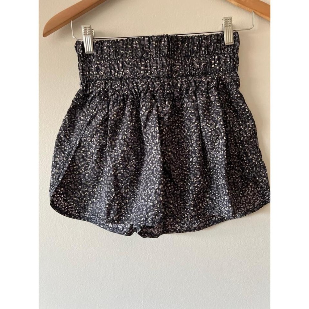 FP Movement by Free People The Way Home Shorts Black Leopard Medium